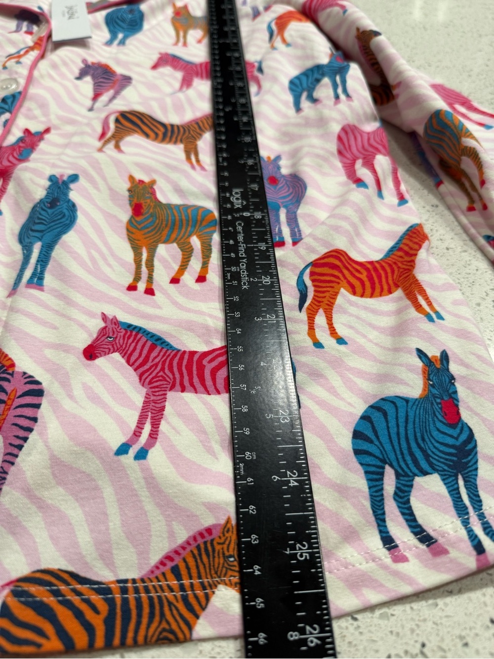 BedHead Set Pink Multi Zebra-Print Button-Front. B2 - Picture 8 of 16